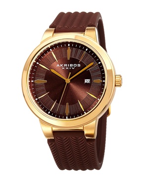 Akribos XXIV Men's Silicone Watch