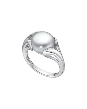 BELPEARL Silver 11-10.5mm Pearl Ring