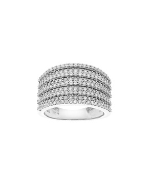 Silver 1.00 ct. tw. Lab-Grown Diamond Ring