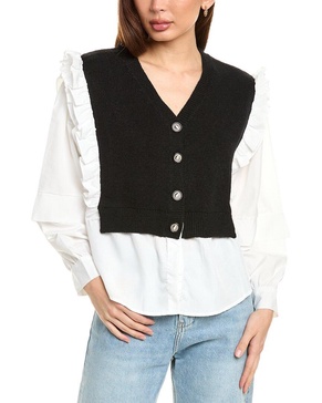 spliced twofer sweater