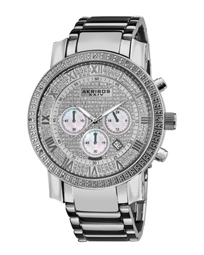 Akribos XXIV Men's Grandiose Diamond Watch