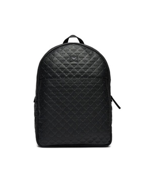 All-over Debossed Logo Zipped Backpack