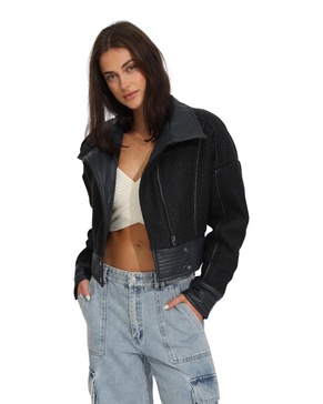 Women's Mad Love Cropped Bomber Jacket