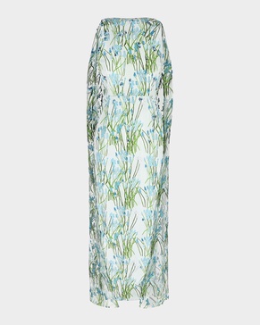 Charlene Sequin Embroidered Cape Gown