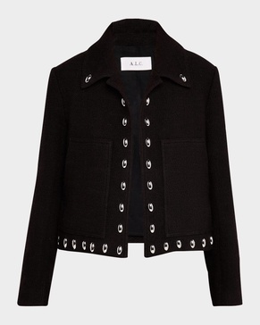 Grey Studded Jacket