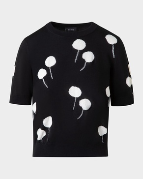 Windflower Short-Sleeve Cotton Sweater