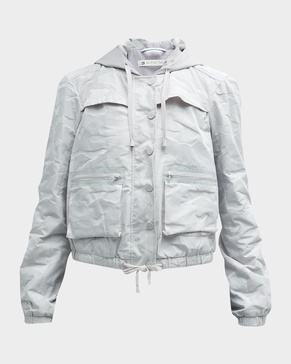 Skyfall Camo-Print Aviator Jacket