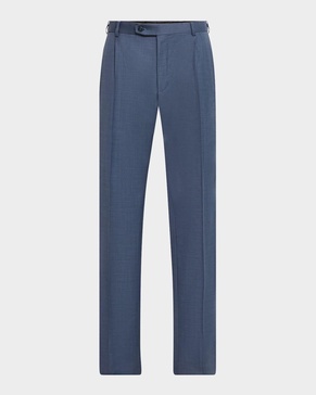 Men's Wool Sharkskin Trousers