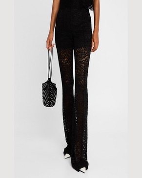 Gemma Straight-Leg Lace Pants
