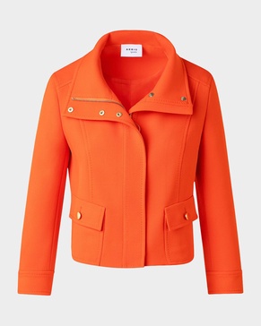 Fitted Wool Tricotine Jacket