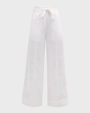 Holden Wide-Leg Linen Pants