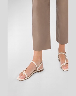 Ella Leather Thong Slingback Sandals