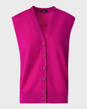 V-Neck Cashmere Oversized Vest
