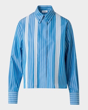 Striped Cotton Poplin Button-Down Shirt