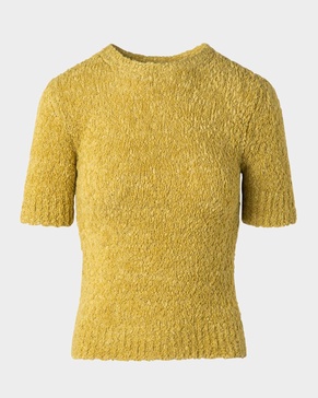 Fitted Boucle Cashmere Sweater 
