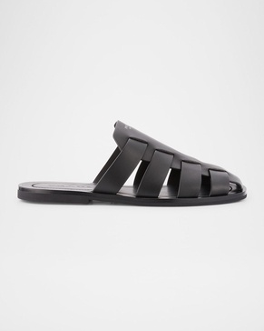 Men's Leather Fisherman Slide Sandals