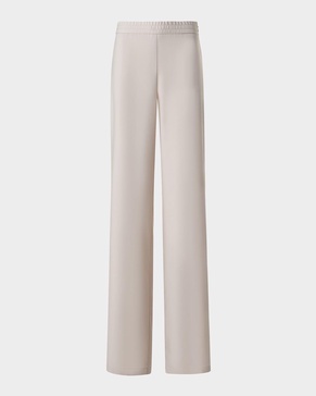 Filibert Cupro Gabardine Straight-Leg Elastic-Waist Pants
