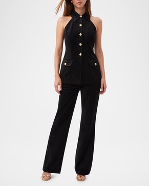 Westport Flare-Leg Velveteen Pants