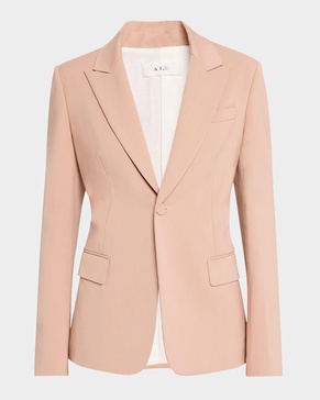 Brandon Single-Button Peak-Lapel Jacket
