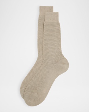 Men's Trama Stitch Cotton Crew Socks