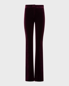 Faris High-Rise Neoprene Velvet Bootcut Pants