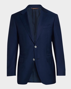 Men's Solid 150s Wool Twill Blazer