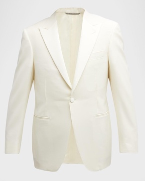 Men's Solid Wool Dinner Jacket