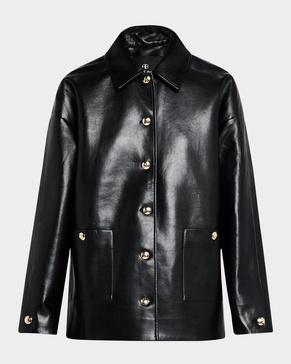Luca Leather Shirt Jacket 