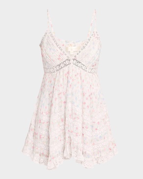Alonna Cotton Floral Mini Dress
