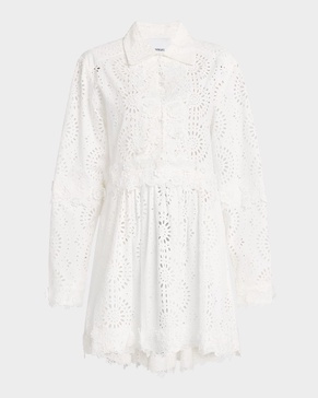 Andie Floral Eyelet Mini Dress