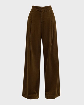 Andrew Wide-Leg Corduroy Pants