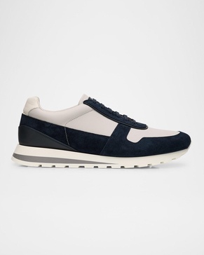 Men's Olimpo Leather and Suede Sneakers