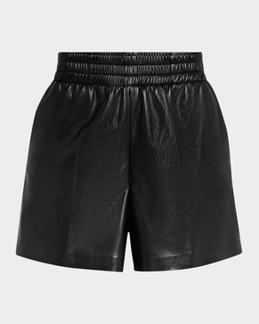 Kam Vegan Leather Shorts