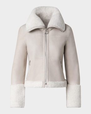 Yasha Reversible Shearling Short Jacket