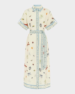 Sandy Embroidered Shirtdress