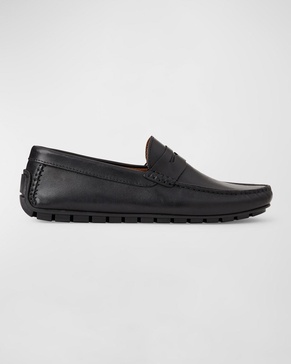Men's Xane Leather Driver Penny Loafers