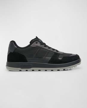 Men's Fabric and Suede Low-Top Sneakers