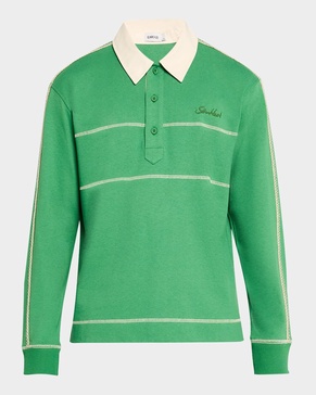 Men's Liam Contrast-Stitch Polo Shirt