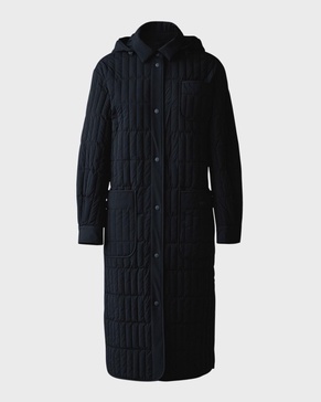 Tadoka Lightweight Water-Resistant Vertical Quilted Coat 