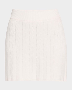 Herringbone Straight Mini Skirt