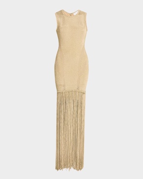 Sydney Sparkly Fringe Maxi Dress