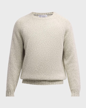 Men's Mouline Cashmere Crewneck Sweater