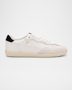 TB.490 Leather Suede-Trim Sneakers