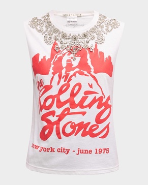Micah Embellished Graphic Muscle Tank 