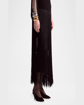 Coby Long Fringe Skirt