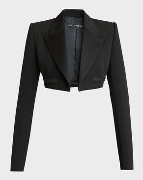Crop Tuxedo Jacket