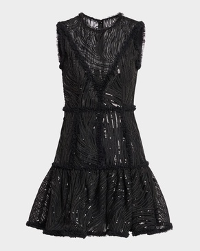 Ellis Sleeveless Lace Mini Dress