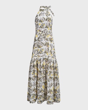 Clementine Zoe Halter Maxi Dress