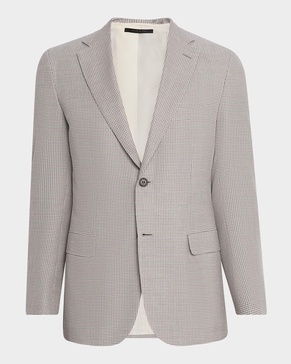 Men's Micro-Check Sport Coat