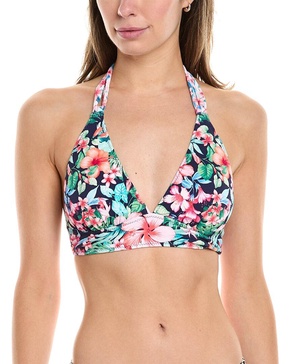 Tommy Bahama Island Cays Flora Reversible Halter Bikini Top